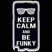 Coque Samsung Galaxy Note 2 Keep Calm Funky Noir