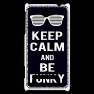 Coque HTC Windows Phone 8S Keep Calm Funky Noir