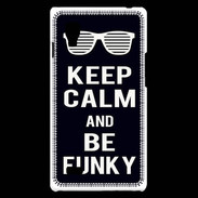 Coque LG Optimus L9 Keep Calm Funky Noir
