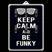 Porte clés Keep Calm Funky Noir