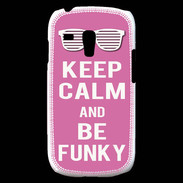 Coque Samsung Galaxy S3 Mini Keep Calm Funky Rose
