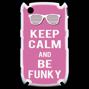 Coque Blackberry 8520 Keep Calm Funky Rose