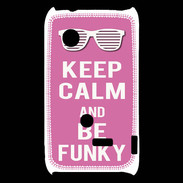 Coque Sony Xperia Typo Keep Calm Funky Rose