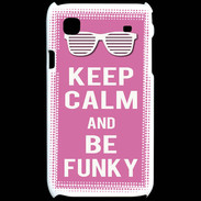 Coque Samsung Galaxy S Keep Calm Funky Rose