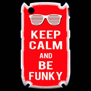 Coque Blackberry 8520 Keep Calm Funky Rouge