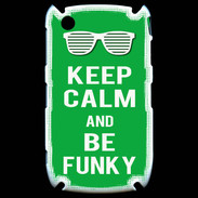 Coque Blackberry 8520 Keep Calm Funky Vert