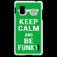 Coque LG Optimus G Keep Calm Funky Vert