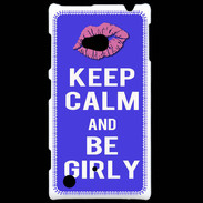 Coque Nokia Lumia 720 Keep Calm Girly Bleu