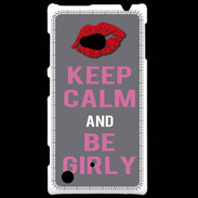 Coque Nokia Lumia 720 Keep Calm Girl Gris