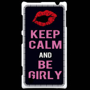Coque Nokia Lumia 720 Keep Calm Girly Noir