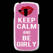 Coque Samsung Galaxy S3 Mini Keep Calm Girly Rose