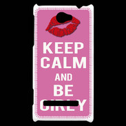 Coque HTC Windows Phone 8S Keep Calm Girly Rose