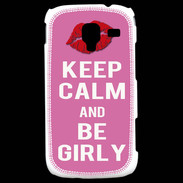 Coque Samsung Galaxy Ace 2 Keep Calm Girly Rose