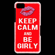 Coque Blackberry Z10 Keep calm Girly Rouge