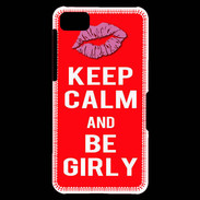 Coque Blackberry Z10 Keep calm Girly Rouge