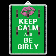 Porte clés Keep Calm Girly Vert