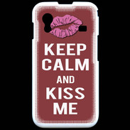 Coque Samsung ACE S5830 Keep Calm Kiss me Brique
