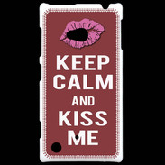 Coque Nokia Lumia 720 Keep Calm Kiss me Brique
