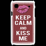 Coque Samsung Galaxy S Keep Calm Kiss me Brique