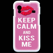 Coque Samsung ACE S5830 Keep Calm Kiss me Rose