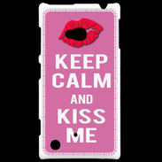 Coque Nokia Lumia 720 Keep Calm Kiss me Rose