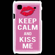 Coque Samsung Galaxy S Keep Calm Kiss me Rose