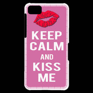 Coque Blackberry Z10 Keep Calm Kiss me Rose