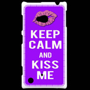 Coque Nokia Lumia 720 Keep Calm Kiss me Violet