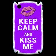Coque Blackberry 8520 Keep Calm Kiss me Violet