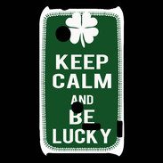 Coque Sony Xperia Typo Keep Calm Be lucky Vert