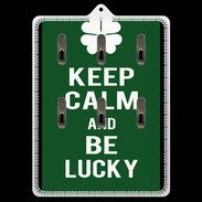 Porte clés Keep Calm Be lucky Vert