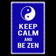 Etui carte bancaire Keep Calm Be Zen Bleu