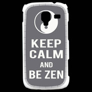 Coque Samsung Galaxy Ace 2 Keep Calm Be Zen Gris