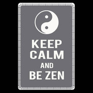 Etui carte bancaire Keep Calm Be Zen Gris