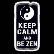 Coque Samsung Galaxy S3 Keep Calm Be Zen Noir