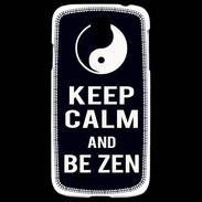 Coque Samsung Galaxy S4 Keep Calm Be Zen Noir
