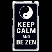 Coque Nokia Lumia 720 Keep Calm Be Zen Noir