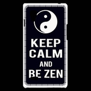 Coque LG Optimus L9 Keep Calm Be Zen Noir