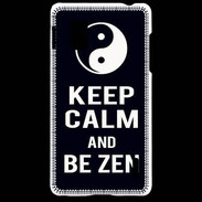Coque LG Optimus G Keep Calm Be Zen Noir
