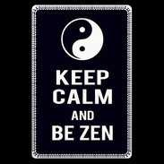 Etui carte bancaire Keep Calm Be Zen Noir