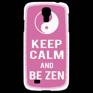 Coque Samsung Galaxy S4 Keep Calm Be Zen Rose