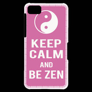 Coque Blackberry Z10 Keep Calm Be Zen Rose
