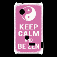 Coque Sony Xperia Typo Keep Calm Be Zen Rose