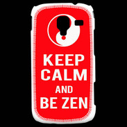 Coque Samsung Galaxy Ace 2 Keep Calm Be Zen Rouge