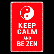 Etui carte bancaire Keep Calm Be Zen Rouge