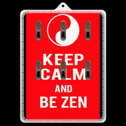 Porte clés Keep Calm Be Zen Rouge
