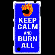 Coque Nokia Lumia 720 Keep Calm Burn Bleu