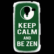 Coque Samsung Galaxy Ace 2 Keep Calm Be Zen Vert