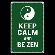Etui carte bancaire Keep Calm Be Zen Vert