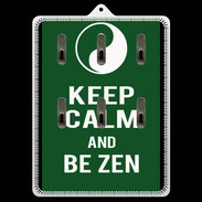Porte clés Keep Calm Be Zen Vert